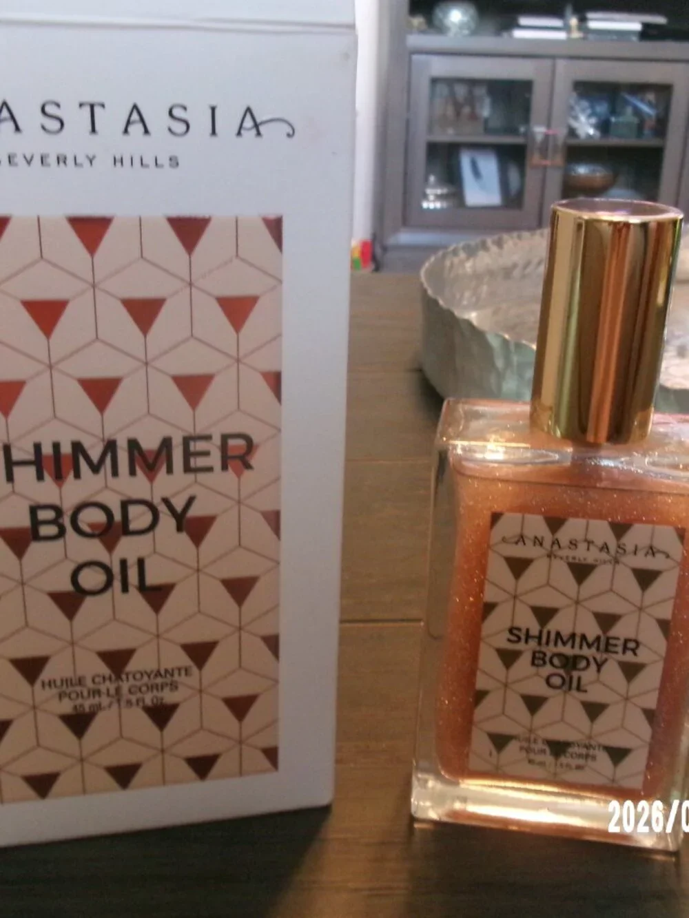 Anastasia Beverly Hills Shimmer Body Oil 1.5 oz / 45 mL # Rose Gold New in Box!